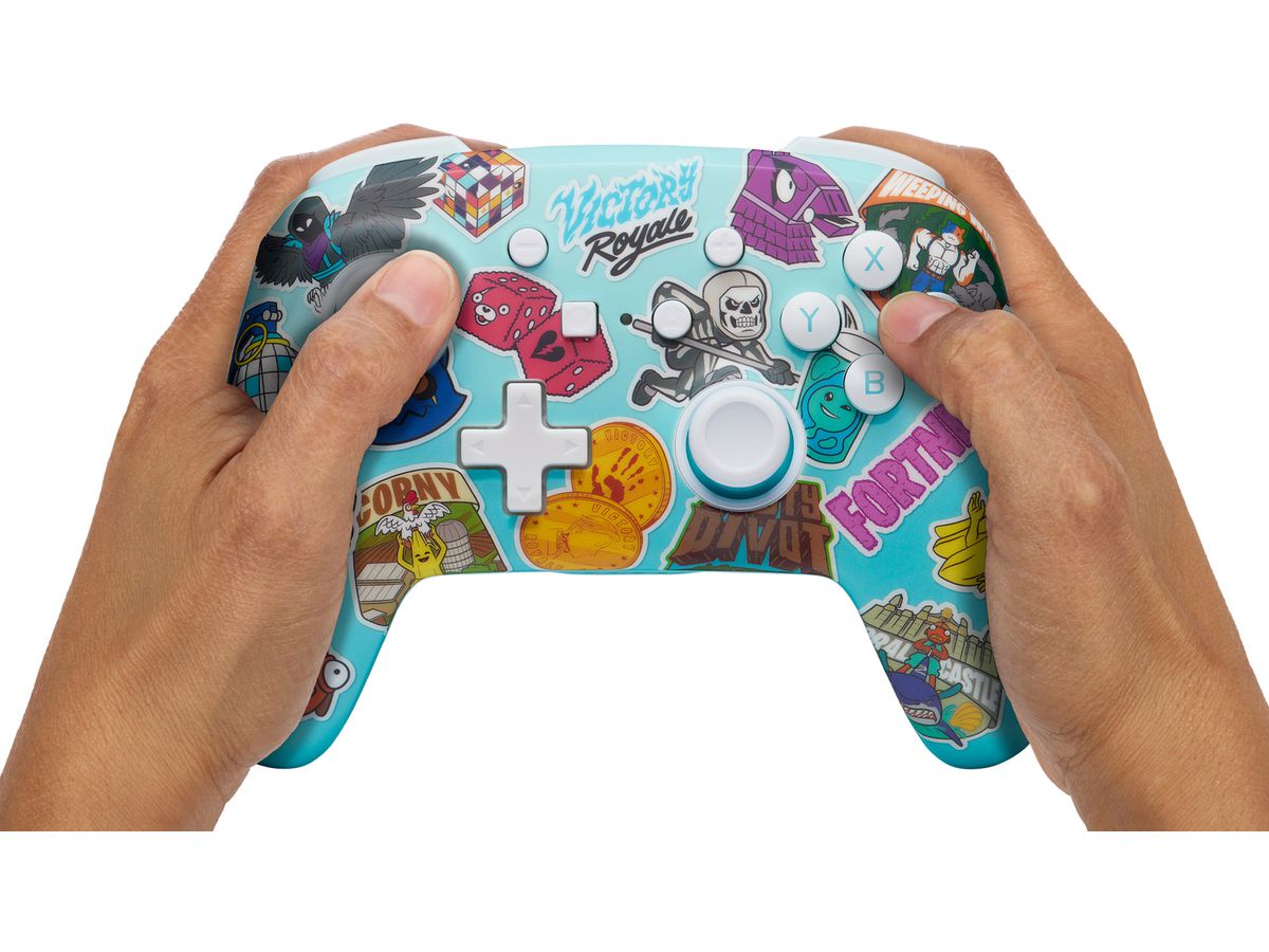 POWER A Enhanced Wireless Ctrl. NSGP0290-01? NSW, Sticker Mania-Fortnite (0617885091711)