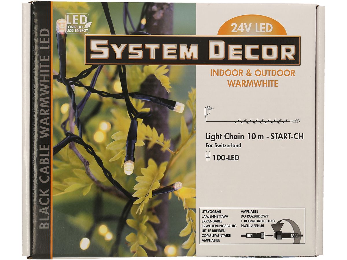 STAR TRADING System Decor guirl. lum. 10m 12.495-17-CH Start, noir (7391482018212)