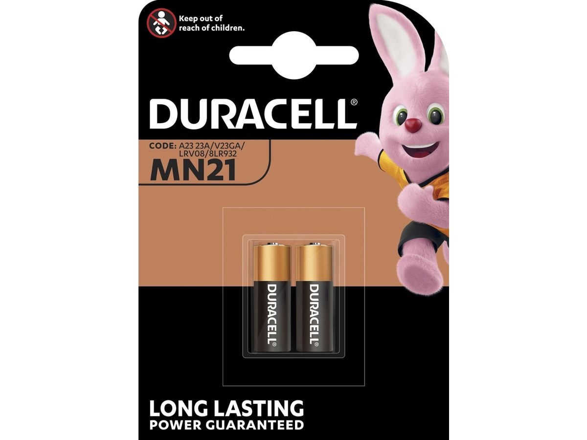 DURACELL Batterie Specialty MN21 A23,LRV08,8LR932,12V 2 St. (5000394203969)