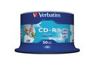 VERBATIM CD-R Spindle 80MIN/700MB 43438 52x fullprint o.L 50 Pcs (0023942434382)