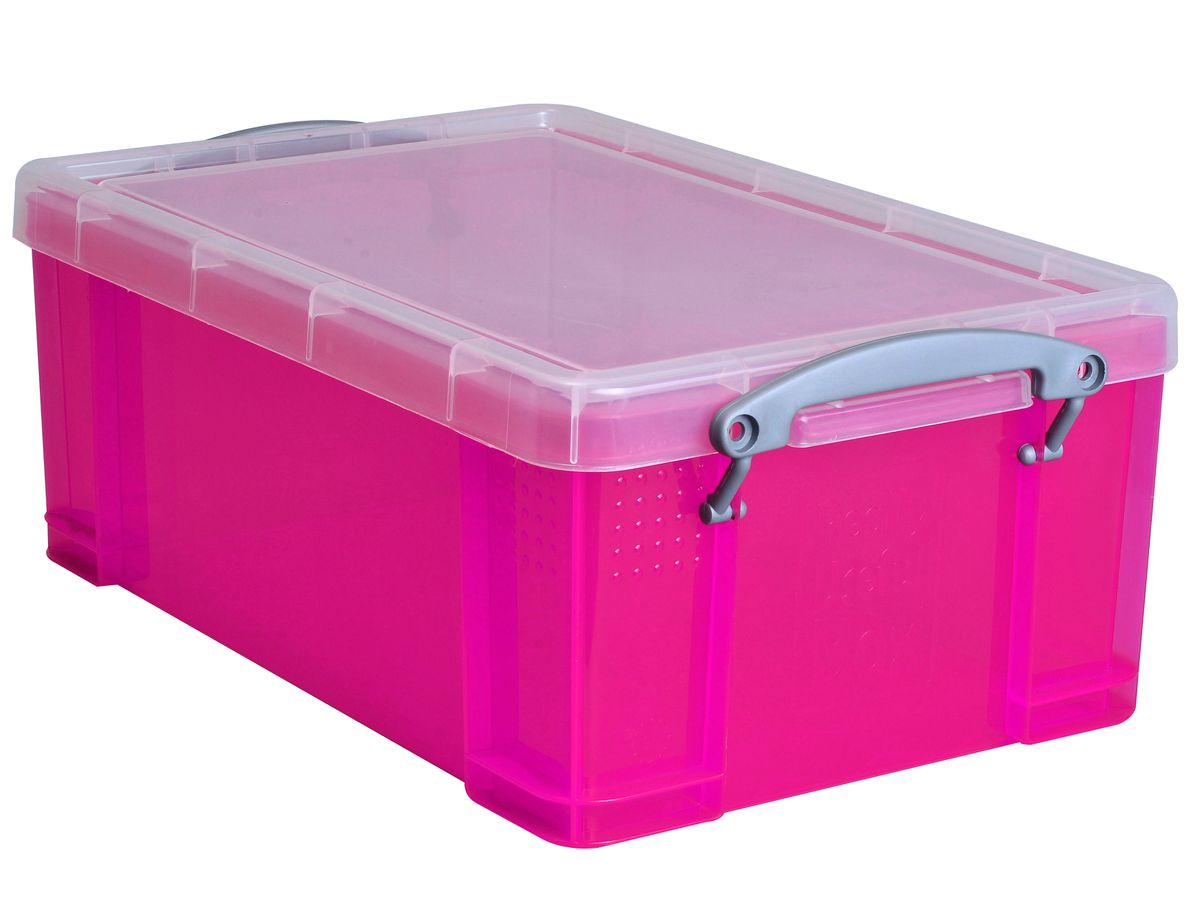 USEFULBOX Kunststoffbox 9lt 68502718 transparent pink (5060231635551)