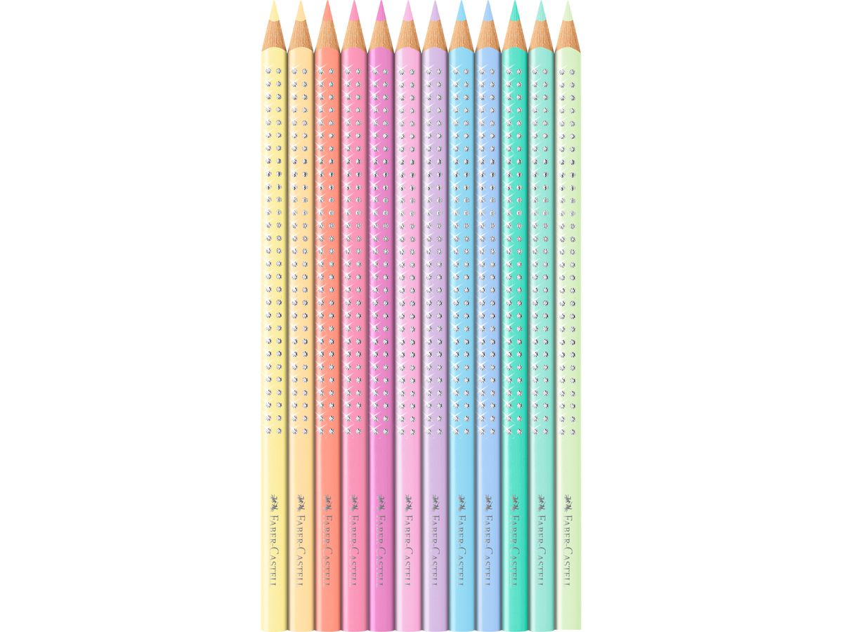 FABER-CASTELL Matite Sparkle 201910 12 colori, pastello (4005402019106)