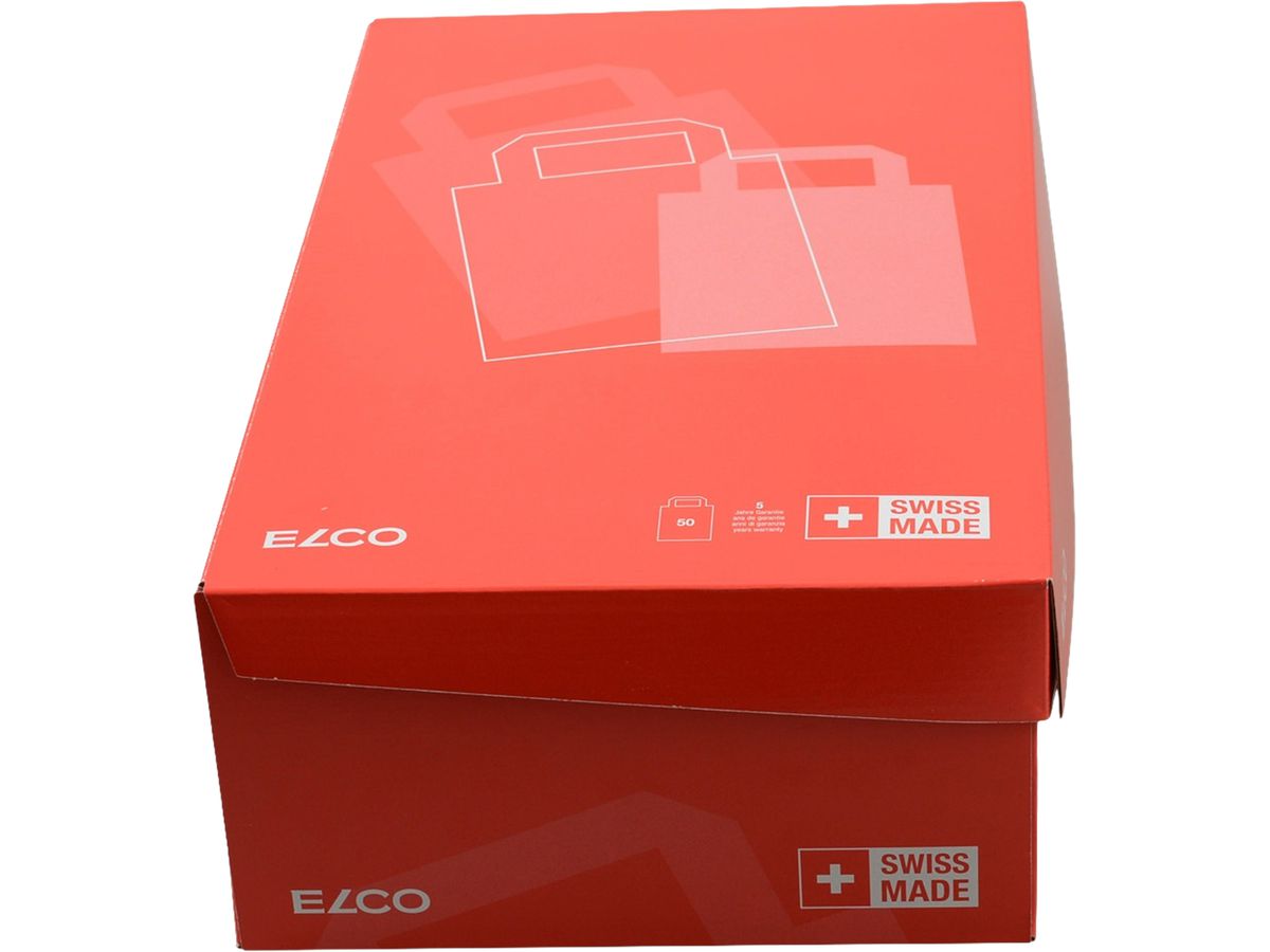 ELCO Tragetasche 18x8x26cm 7010101.25 mit Henkel, braun 50 Stück (7611722024378)