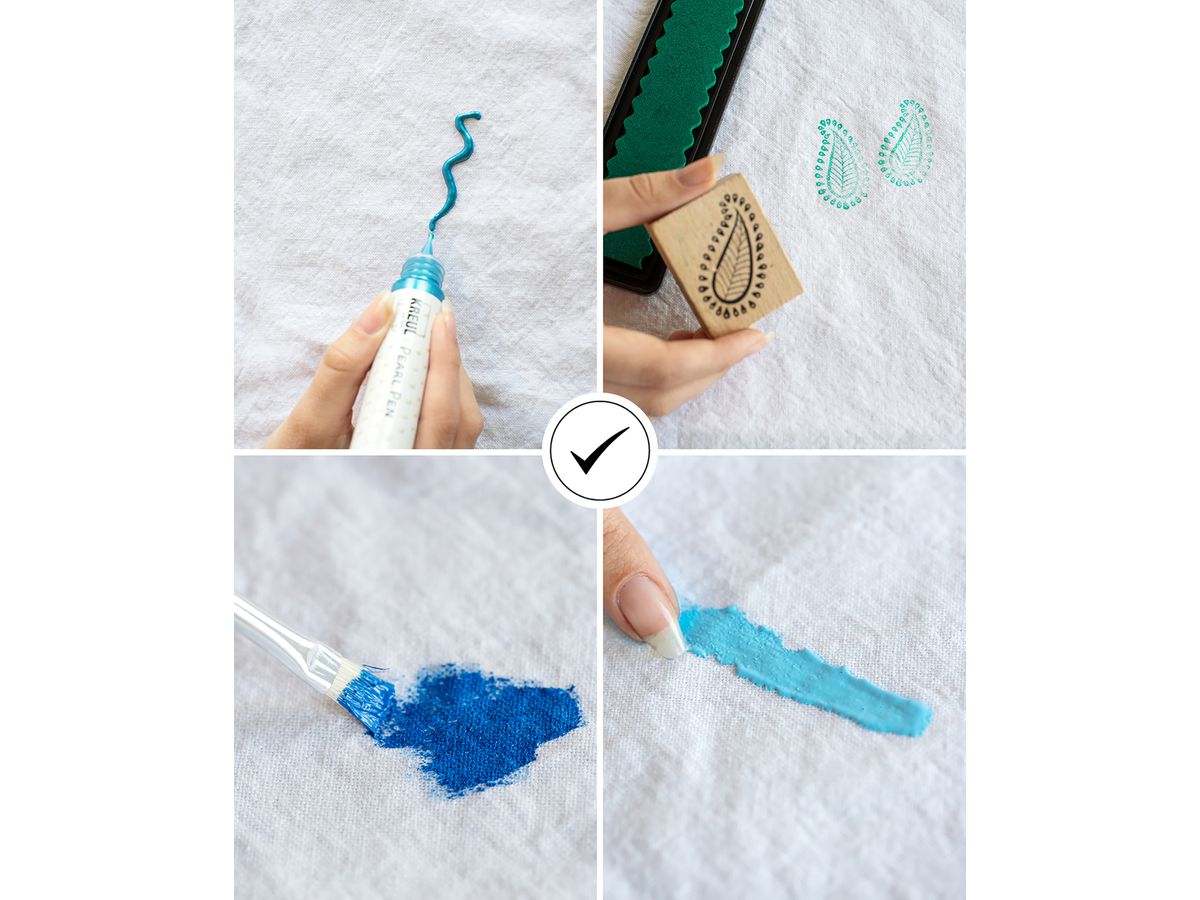 I AM CREATIVE Sac Nescessaire 18x12cm 1212.83 blanc 3 pièces (7611983172320)