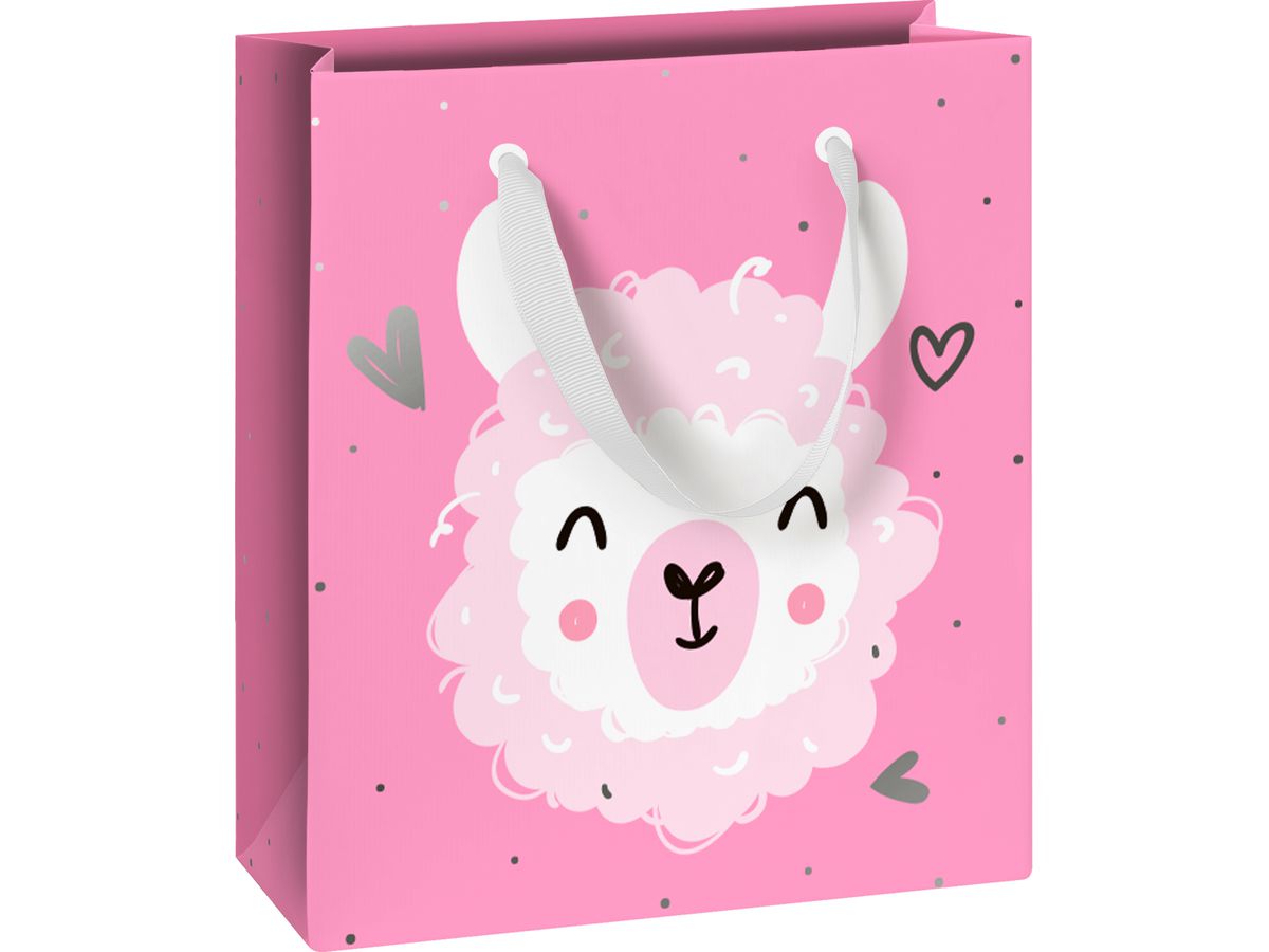 STEWO Borsa regalo Cute Alpaca 2543514128 rosa 18x8x21cm (7630050887288)