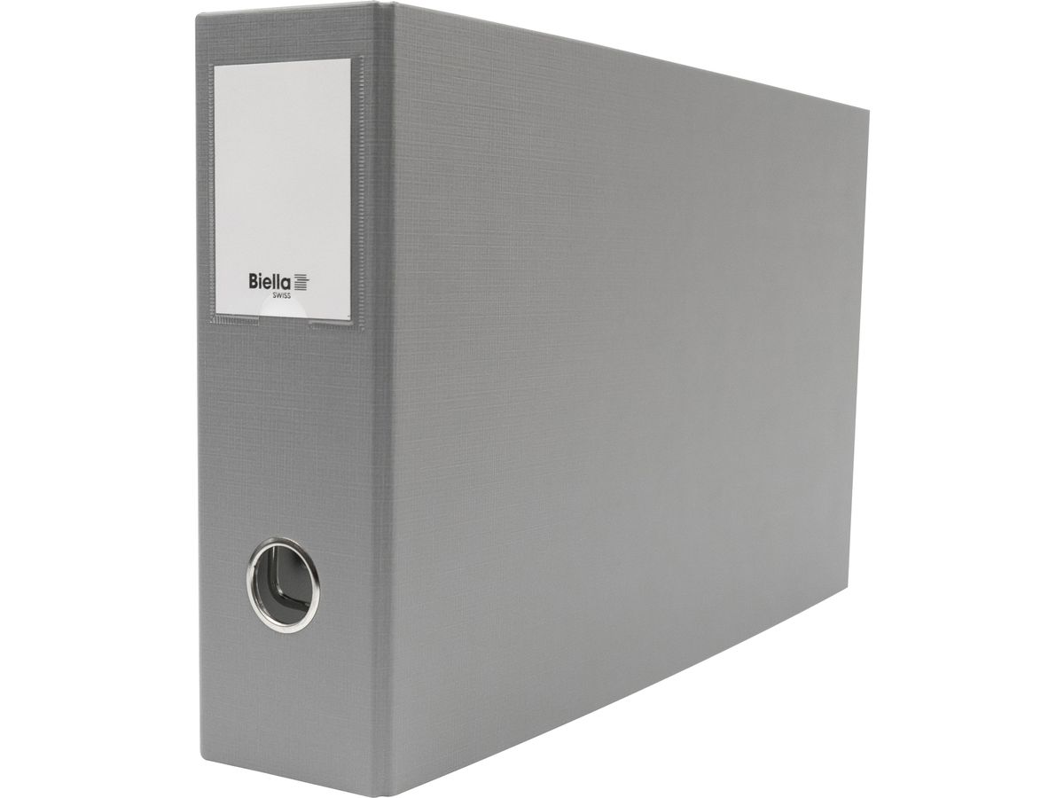 BIELLA Raccoglitore 8cm 12045800U grigio A4 orriz (7611365202218)