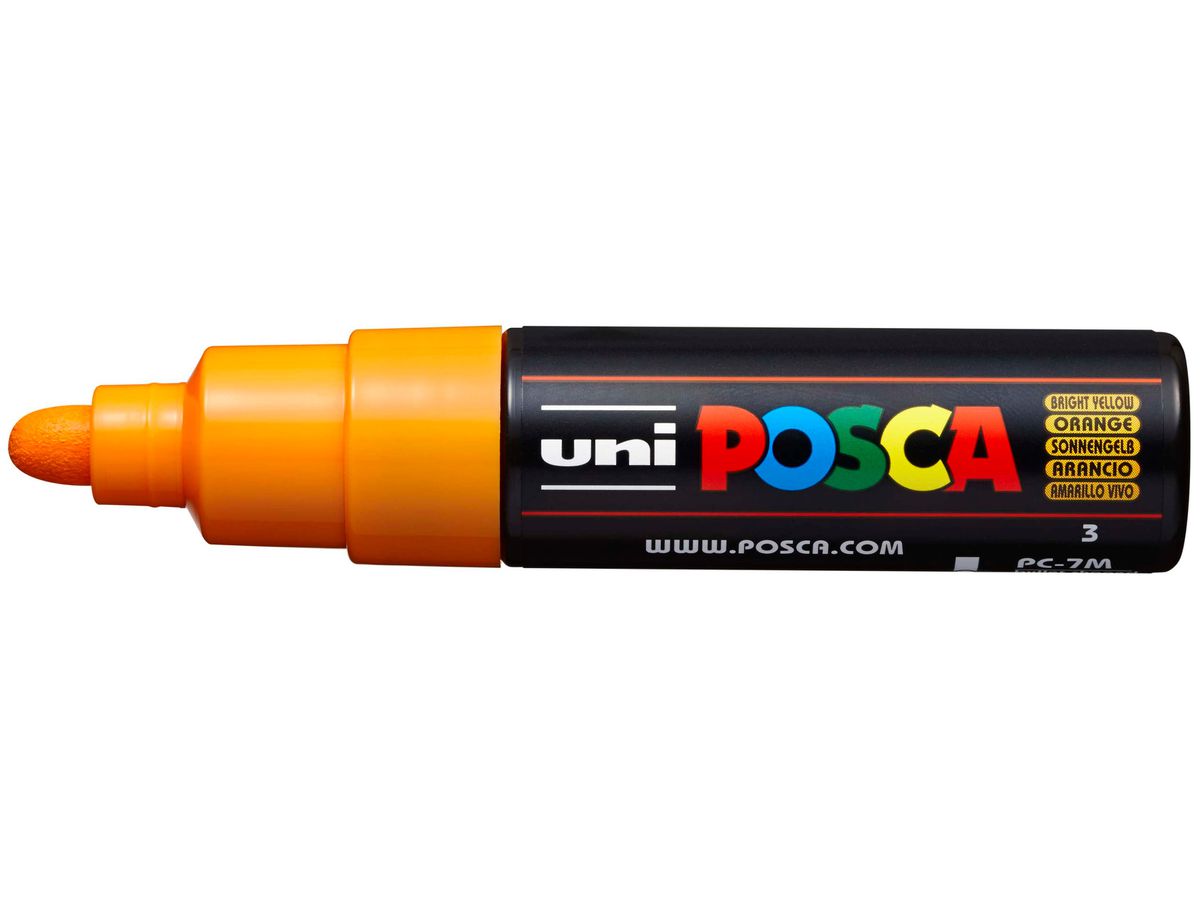POSCA Marker 4.5-5.5mm PC7M B.YELLO giallo sole (4902778228272)