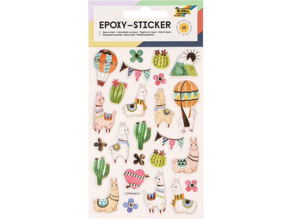 FOLIA Epoxy Sticker 10x15cm 16303 Alpaca (4001868106749)