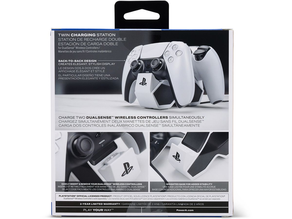 POWER A Off. Lic.Twin Charg.Station 1522855-02 PS5, Wireless Ctrl. (0617885027987)