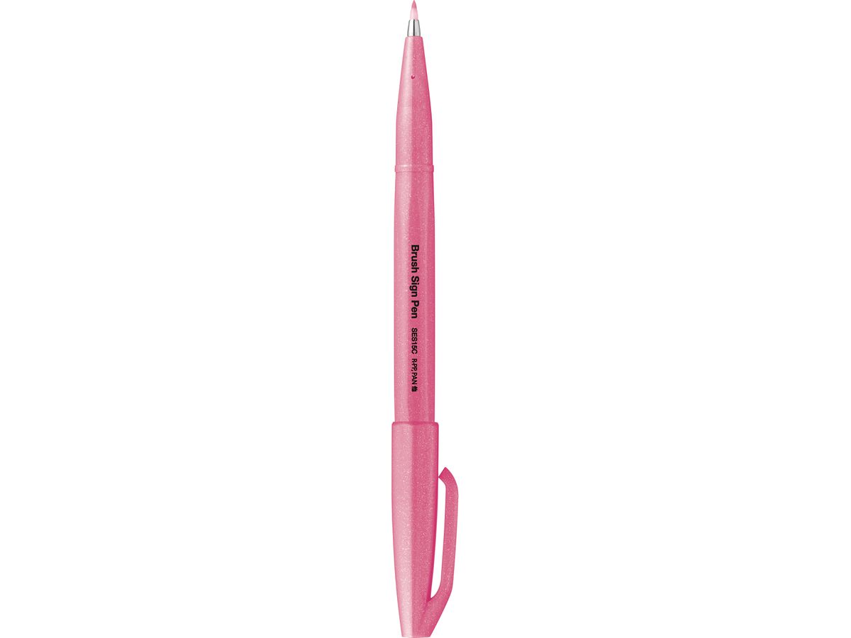 PENTEL Brush Sign Pen SES15C-FPX Fluo pink (4902506419675)
