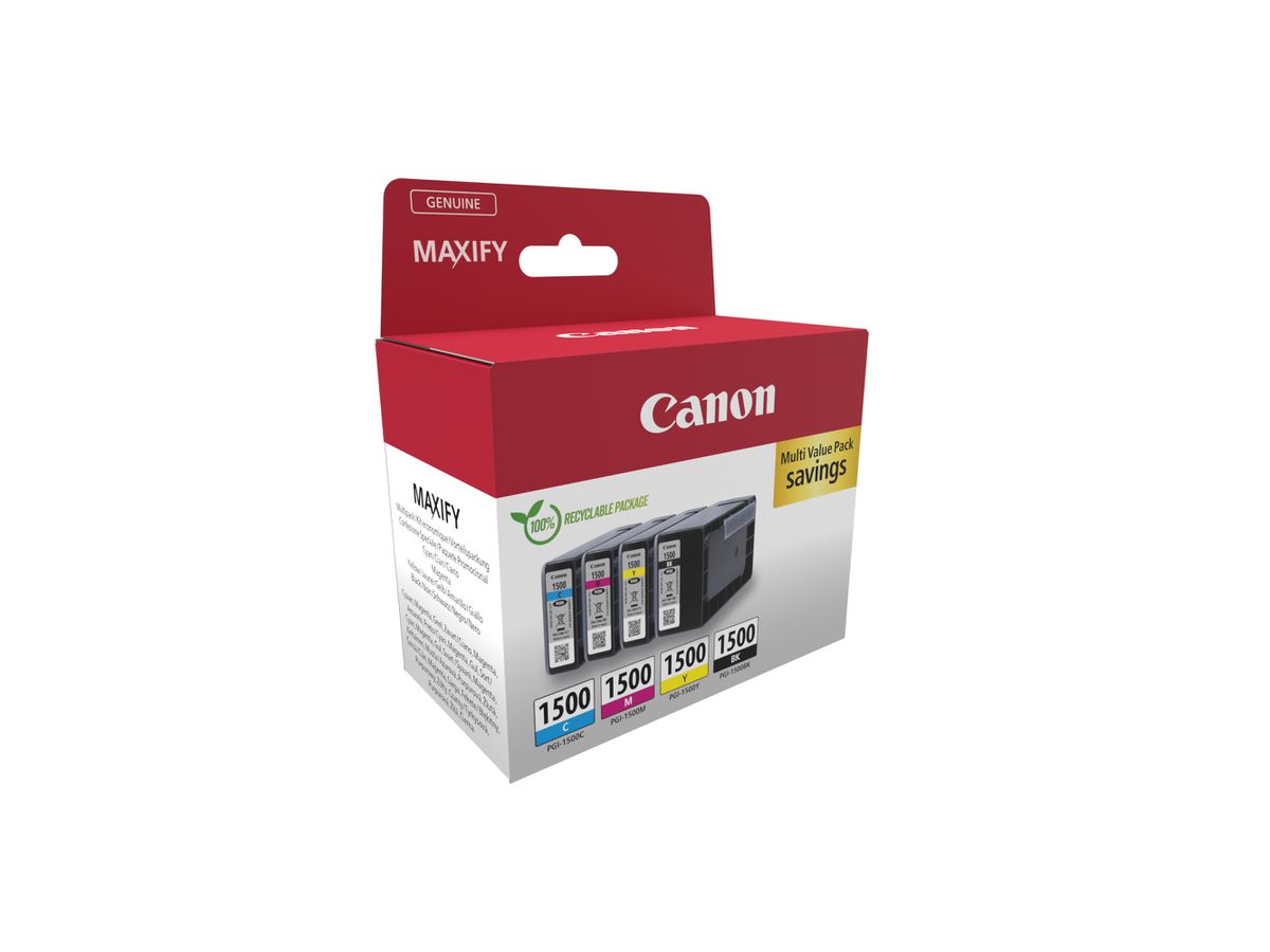 CANON Multipack inchiostro BKCMY PGI-1500 MAXIFY MB2050/MB2350 25.9ml (8714574679020)