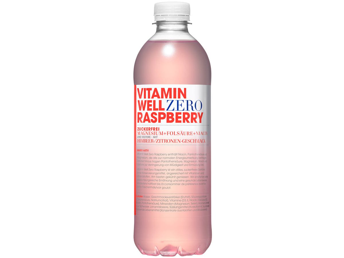 VITAMIN W Zero Raspberry 4466 50cl, 12 pz. (7340222800310)