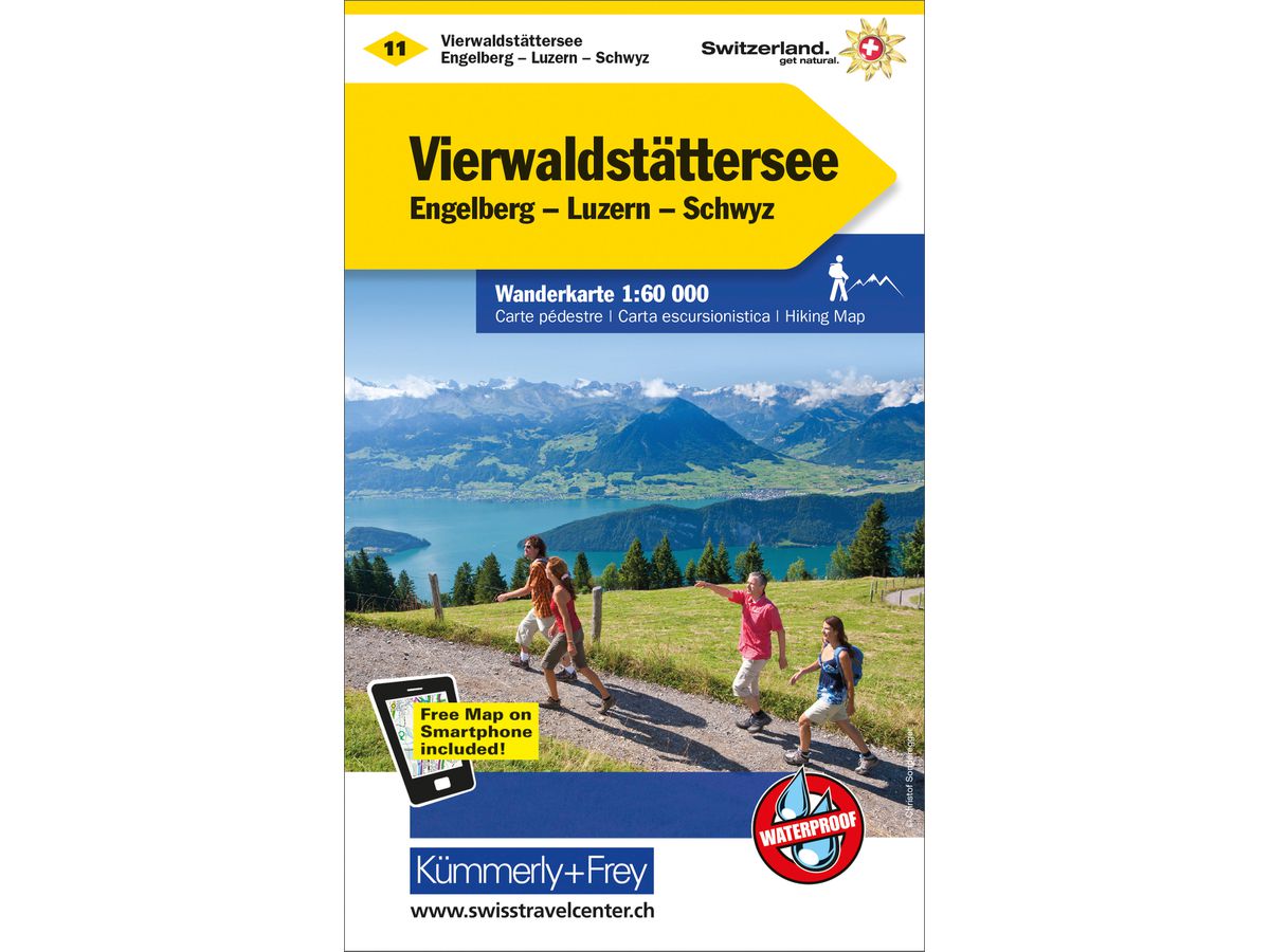 KÜMMERLY+FREY Carta escursionistica 325902211 Vierwaldstättersee 1:60'000 (9783259022115)