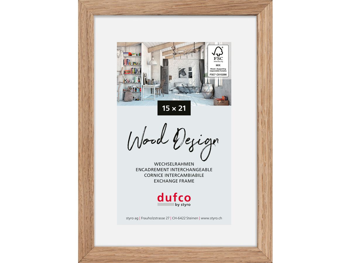DUFCO Bilderrahmen Hay 15x21cm 1610.81112 Eiche hell (7612176094757)