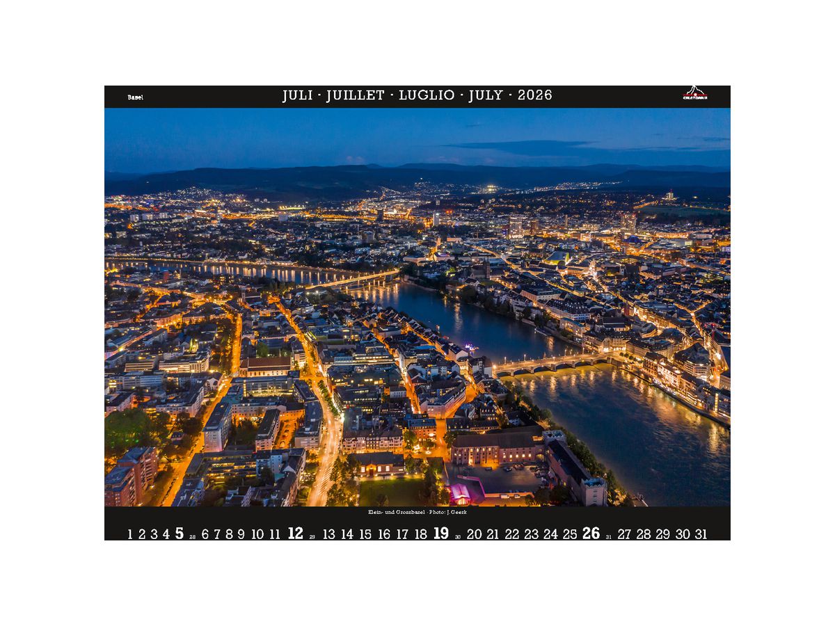 CALENDARIA Calendrier 2026 9783036205649 Basel ML 40x31cm (9783036205649)