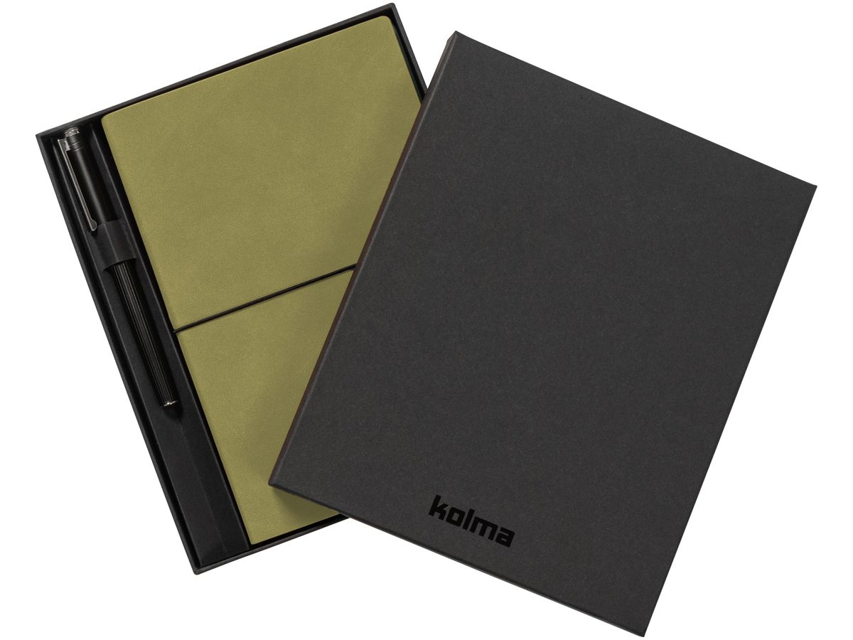 KOLMA Carnet de notes Smooth A5 06.442.20 2en1 noir/vert 224 flls. (7611967060759)