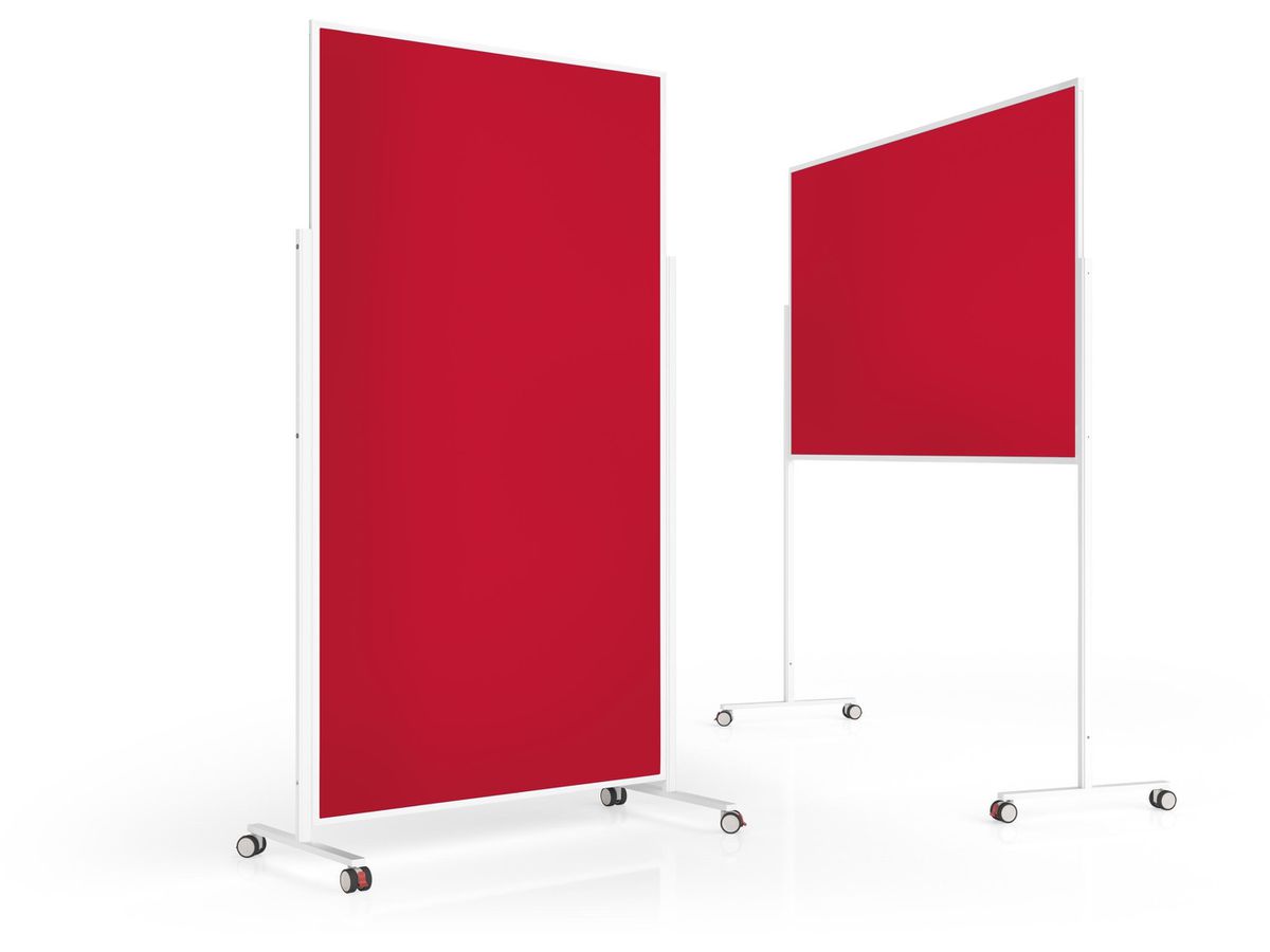 MAGNETOPLAN Design Lavagna Present. VP 1181106 feltro, rosso 1000x1800mm (4013695062525)