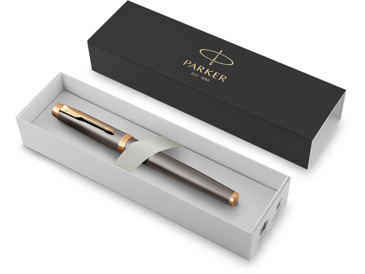 PARKER Stylo plume M 2213777 IM Grey GT (3026982137777)