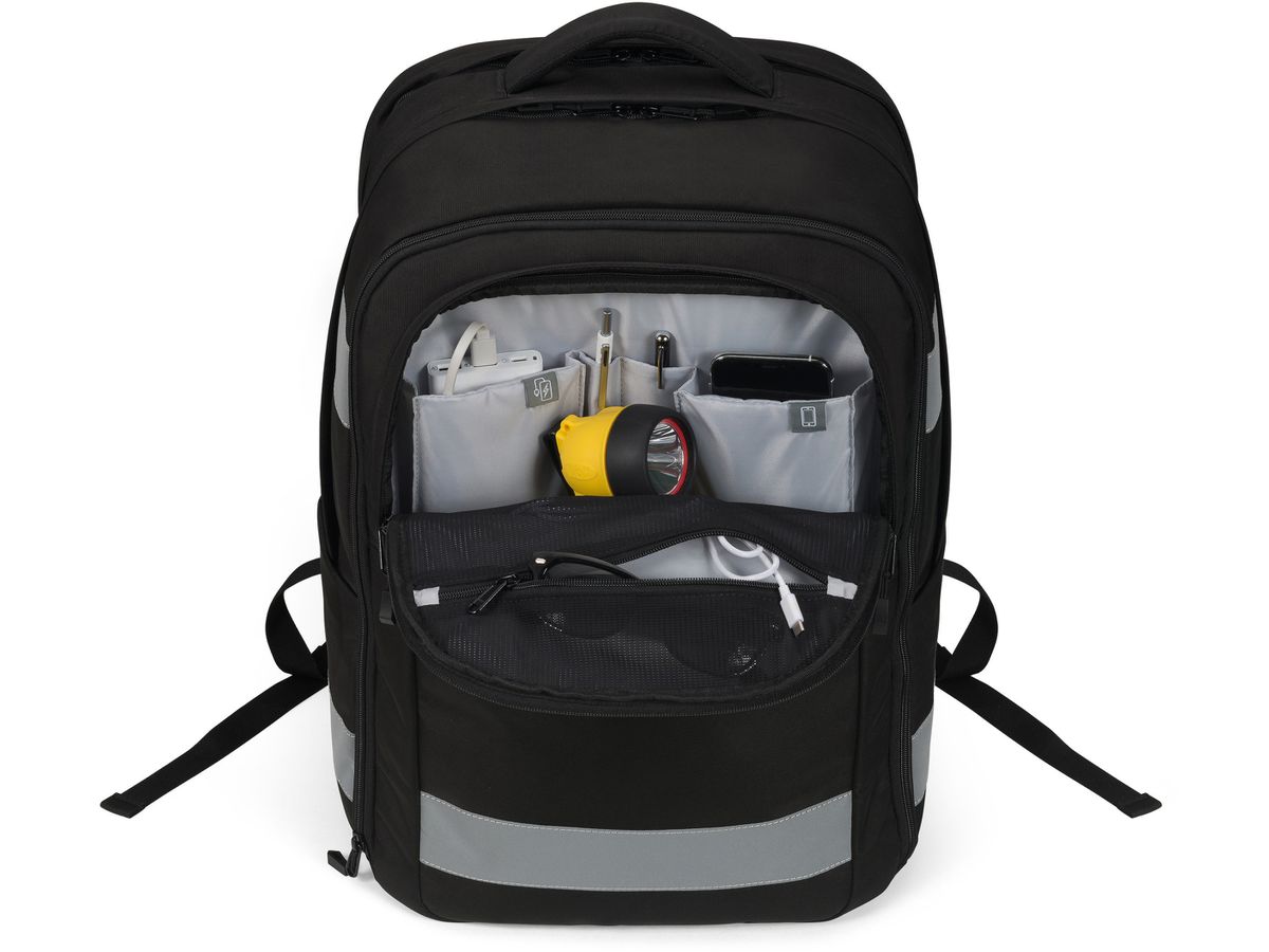 DICOTA Backpack REFLECTIVE 38 litre P20471-06 black (7640186417600)