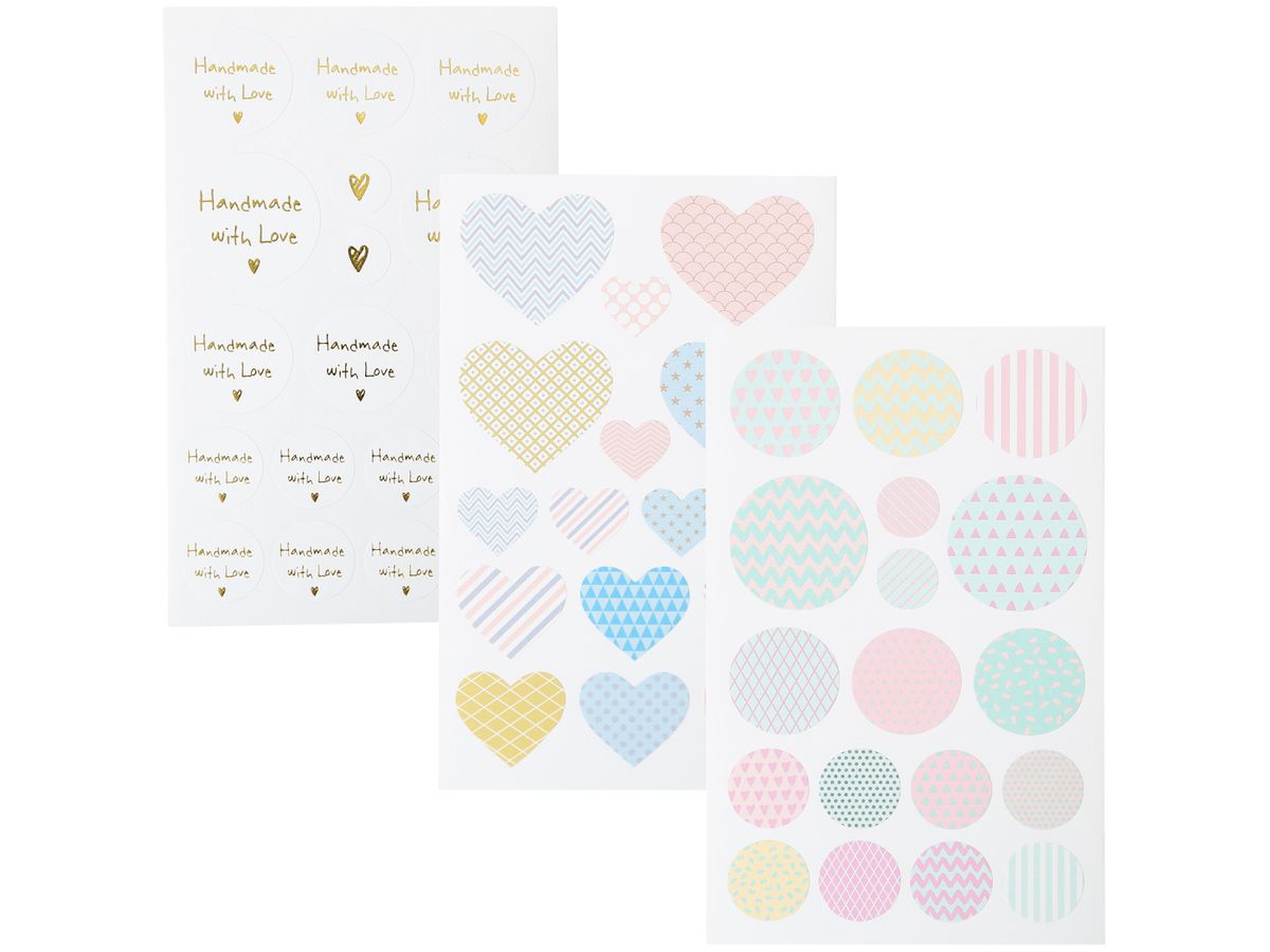 I AM CREATIVE Sticker, 6 Blätter 4087.481 Handmade with Love (7611983170937)