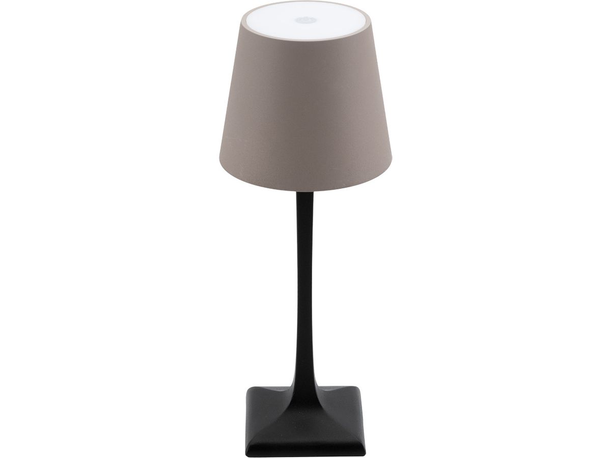 SECURIT Lampe de table MILANO LP-MI-BL-TP gris, batterie, dimmable (8720663161000)