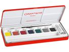 CARAN D'ACHE Couleur opaque Gouache 1000.308 7 coul. Blanc opaque, brosse (7610186143083)