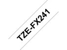 PTOUCH Flexitape laminé noir/blanc TZe-FX241 pour PT-550 18 mm (4977766692052)