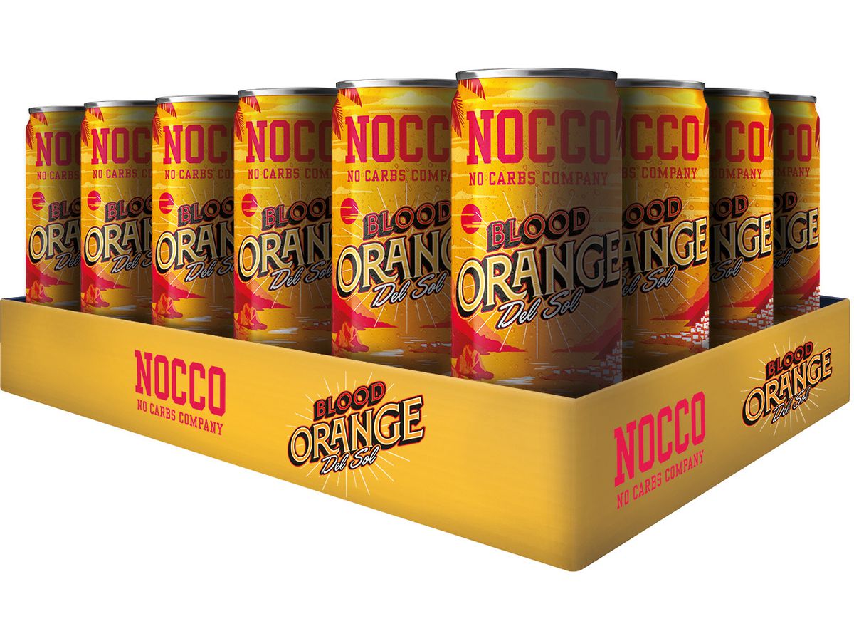 NOCCO BCAA Blood Orange Alu 6498 33 cl, 24 Stk. (7340131602647)