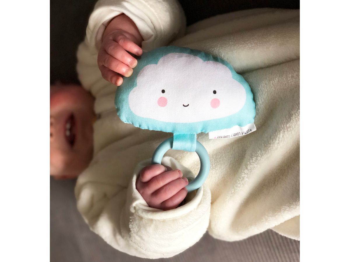 ALLC Hochet 13x14.5x4cm RACLBU02 Cloud bleu (8719715000084)