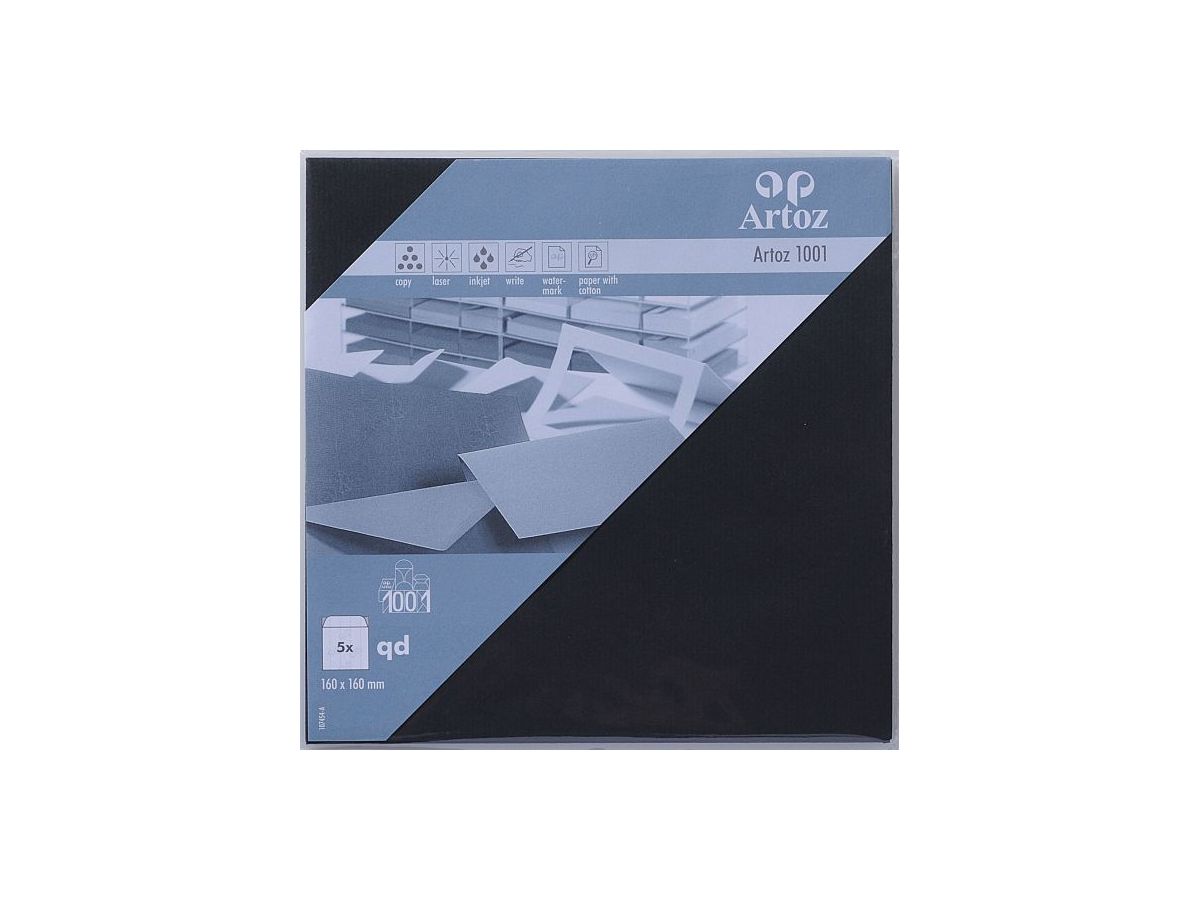 ARTOZ Couverts 1001 160x160mm 107454182 100g, schwarz 5 Stück (7612450330380)