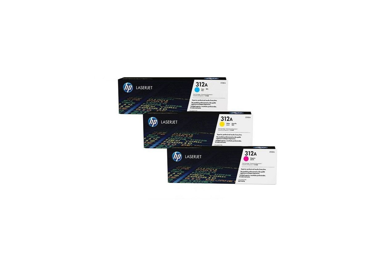 HP Toner Tri-Pack 312A CMY CF440AM Color LJ Pro M476 2700 p. (0888793635193)