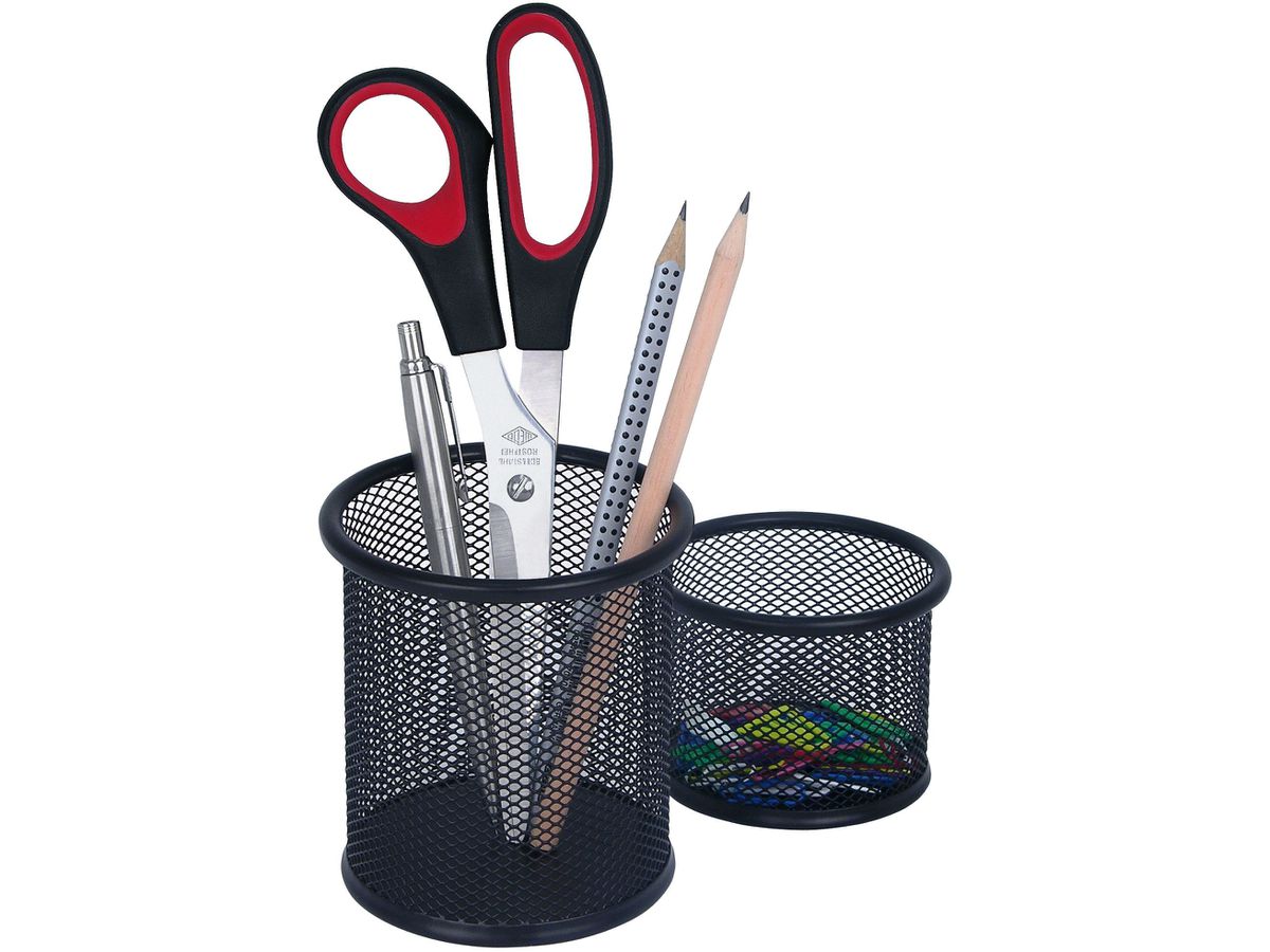 WEDO Stifteköcher OFFICE 65401 2er-Set Metall schwarz (4003801792750)
