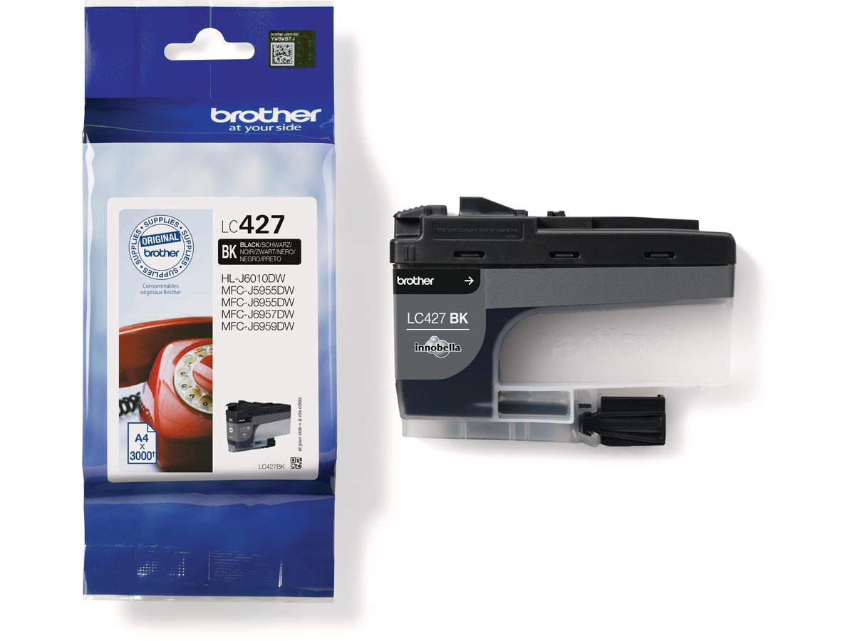 BROTHER Cart. d'inchiostro nero LC-427BK MFC-J5955 3000 pagine (4977766815468)