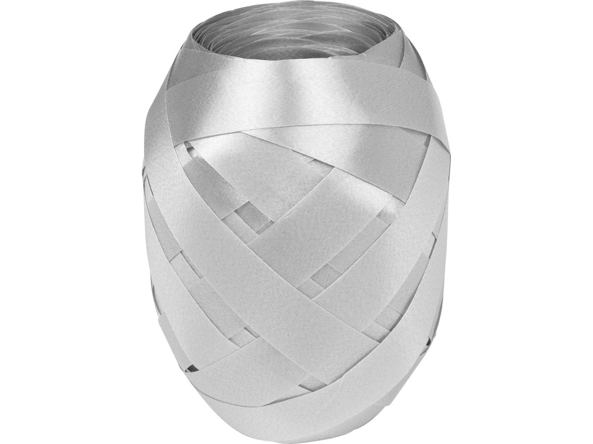 STEWO Ruban cadeau Poly 2583415666 lumière grise 10mmx30m (7630050873366)