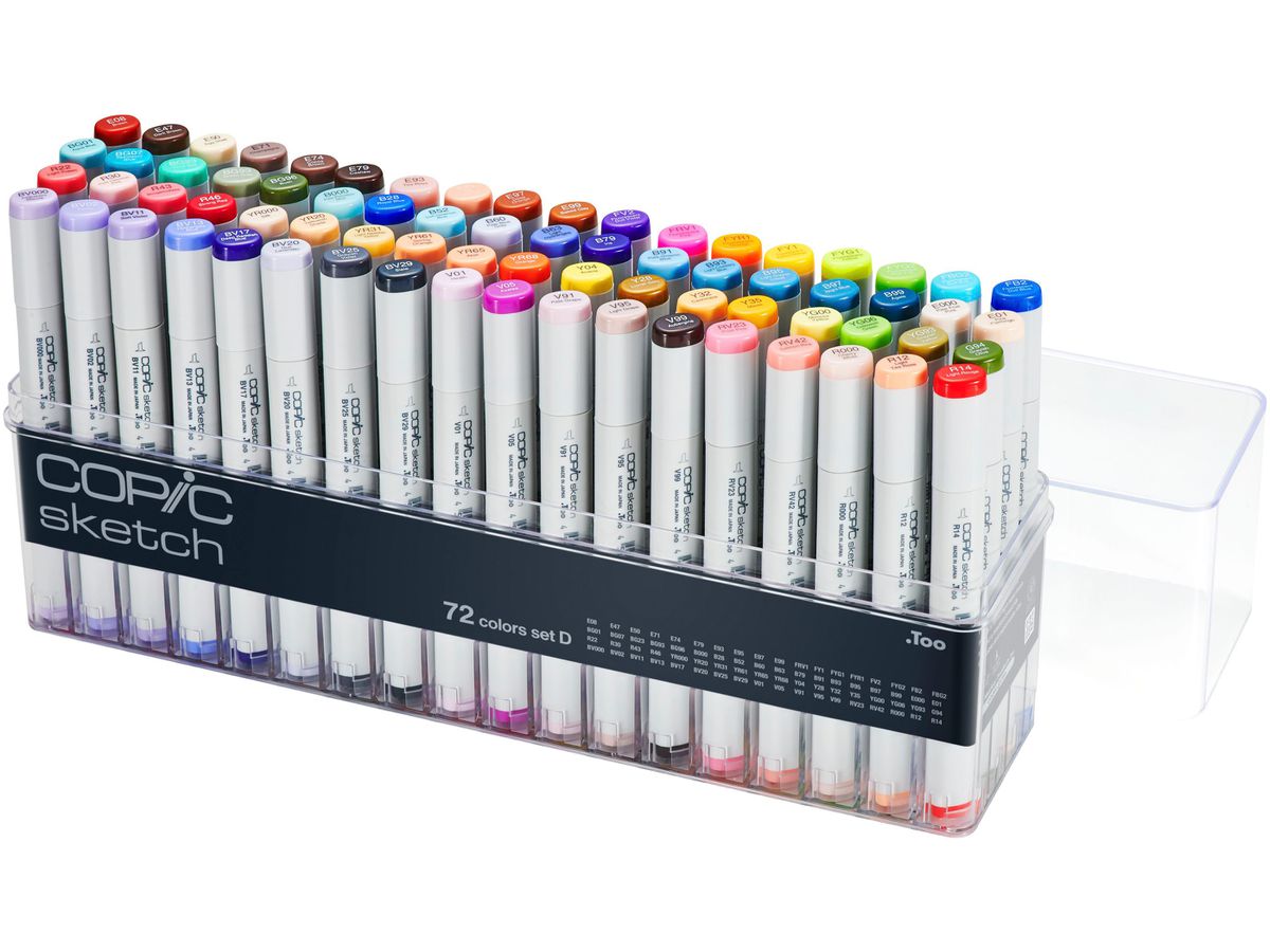 COPIC Marker Sketch 21075164 Set D, 72 Stück (4511338063194)
