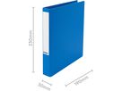 BIELLA Classeur ann. Viria 3cm 15150305U bleu 2 anneaux A5 (7611365204250)
