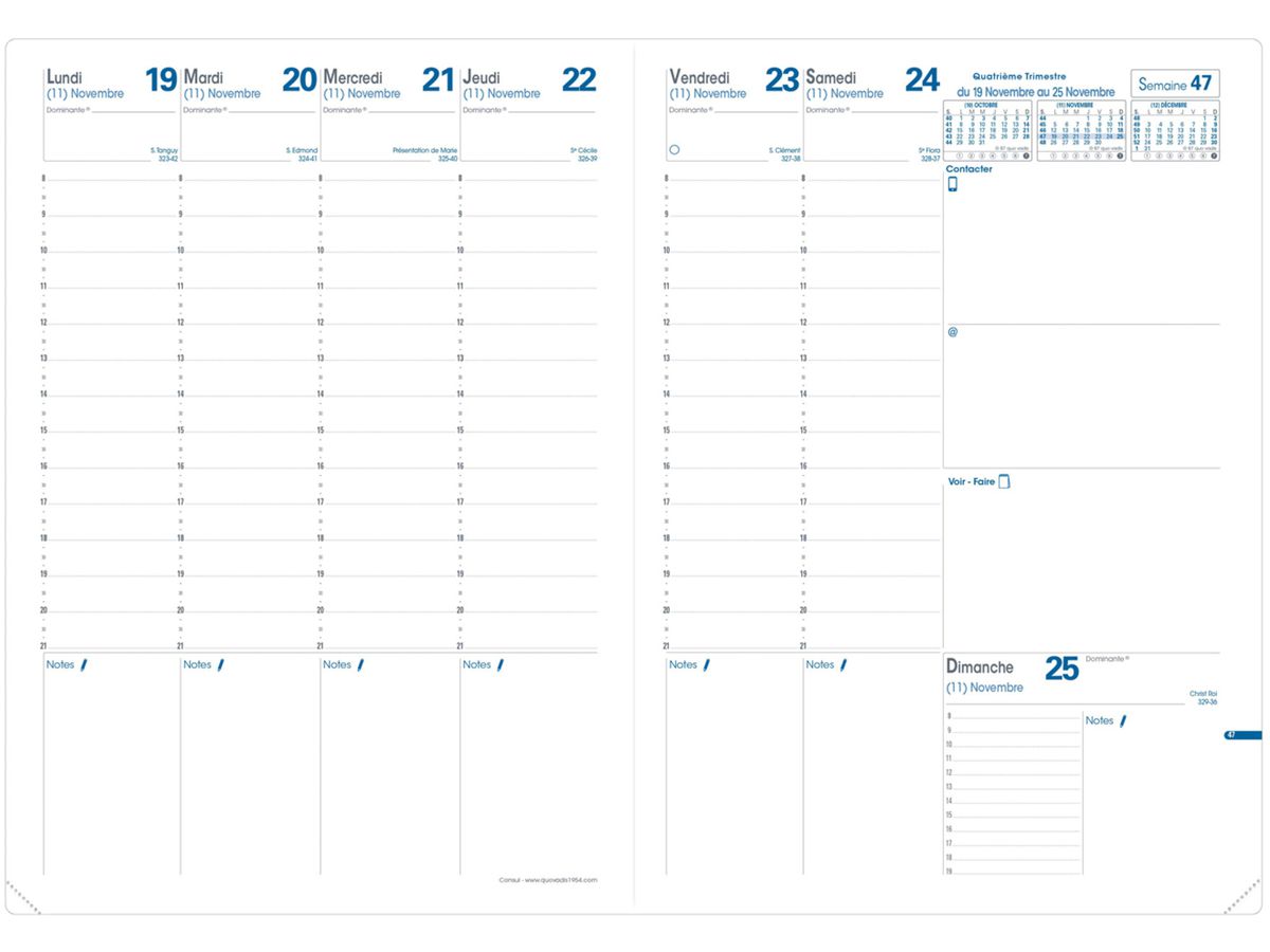 QUO-VADIS Recharge Consul 2026 024004Q 1S/2P Impala/Club FR 21x29.7cm (3371010125098)