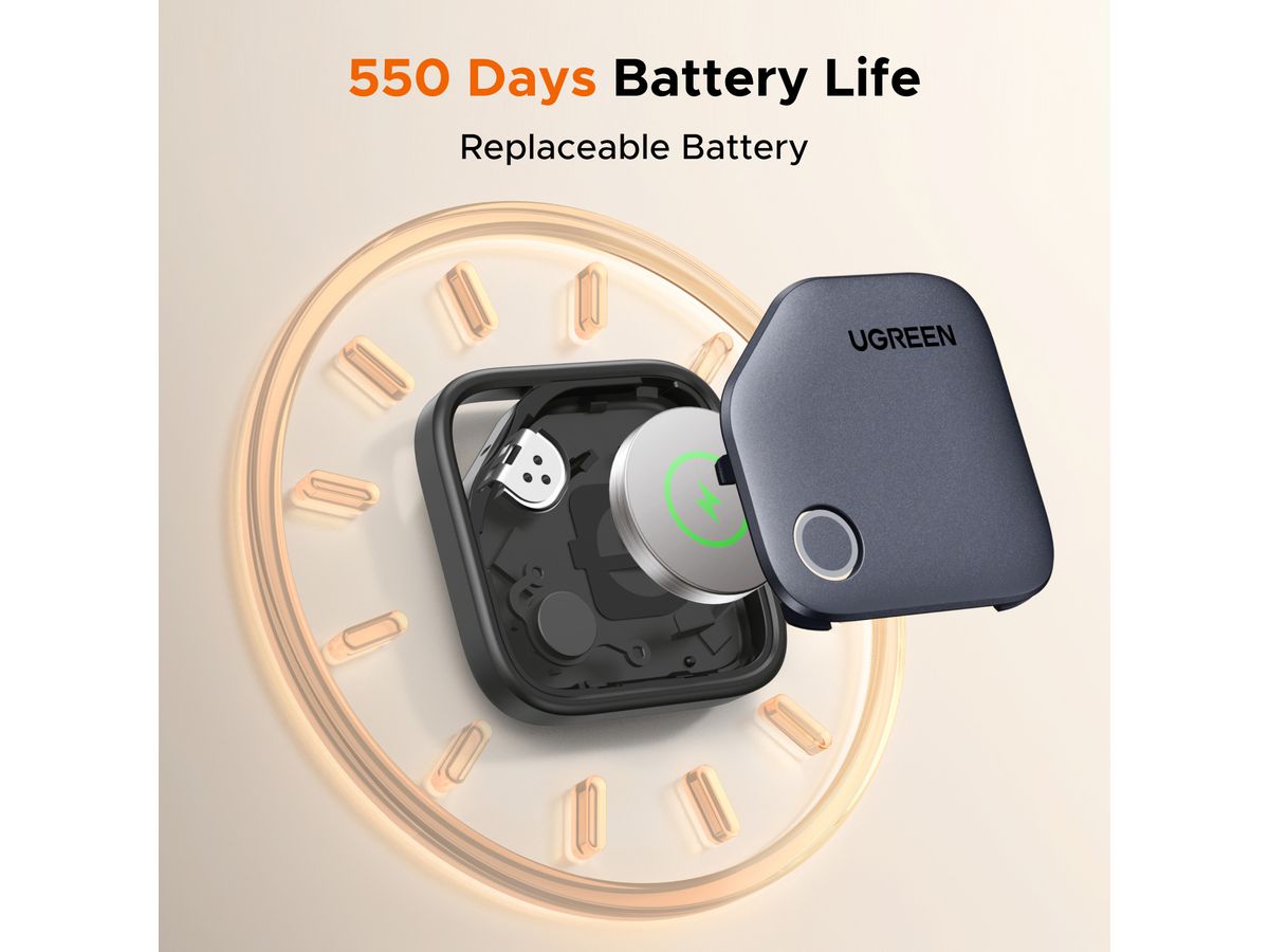 UGREEN Tracker Samsung SmartThings 55769P Doublepack CR2032,Black (6941876269853)