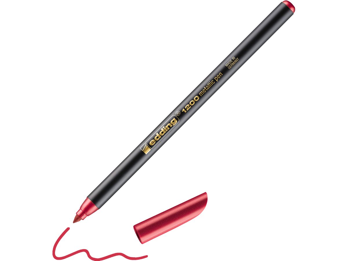 EDDING Penna fibra 1200 1-3mm 1200-72 rosso (4004764926183)