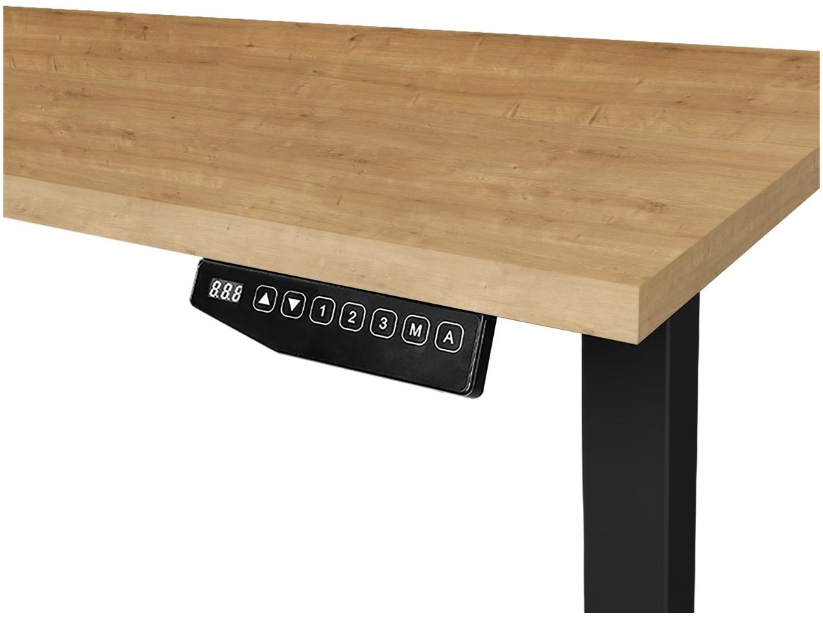 CONTINI Table de bureau 160x80cm 108175 chêne/noir, ET225E (9470108175008)