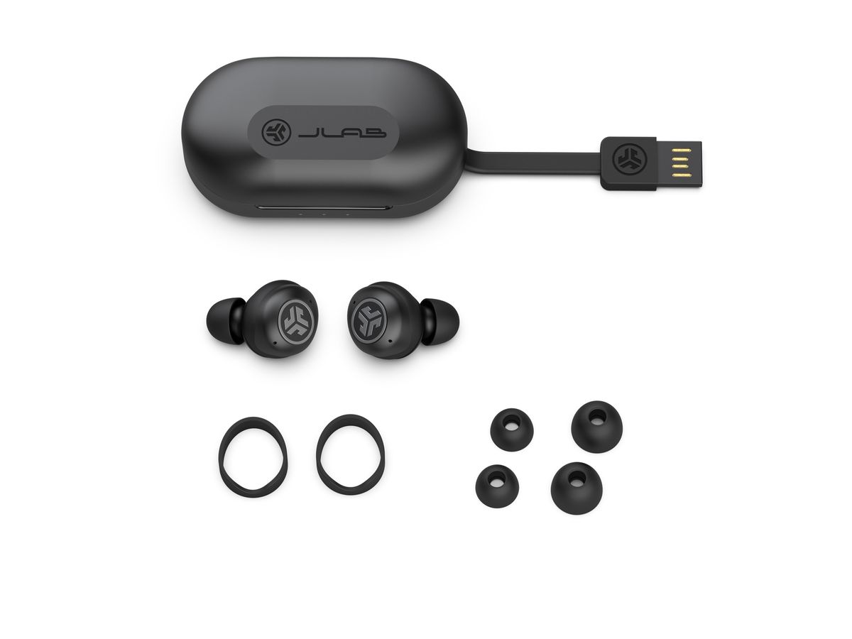JLAB JBuds Air Pro IEUEBJBAIRPRORBLK82 True Wireless, Black (0812887017411)