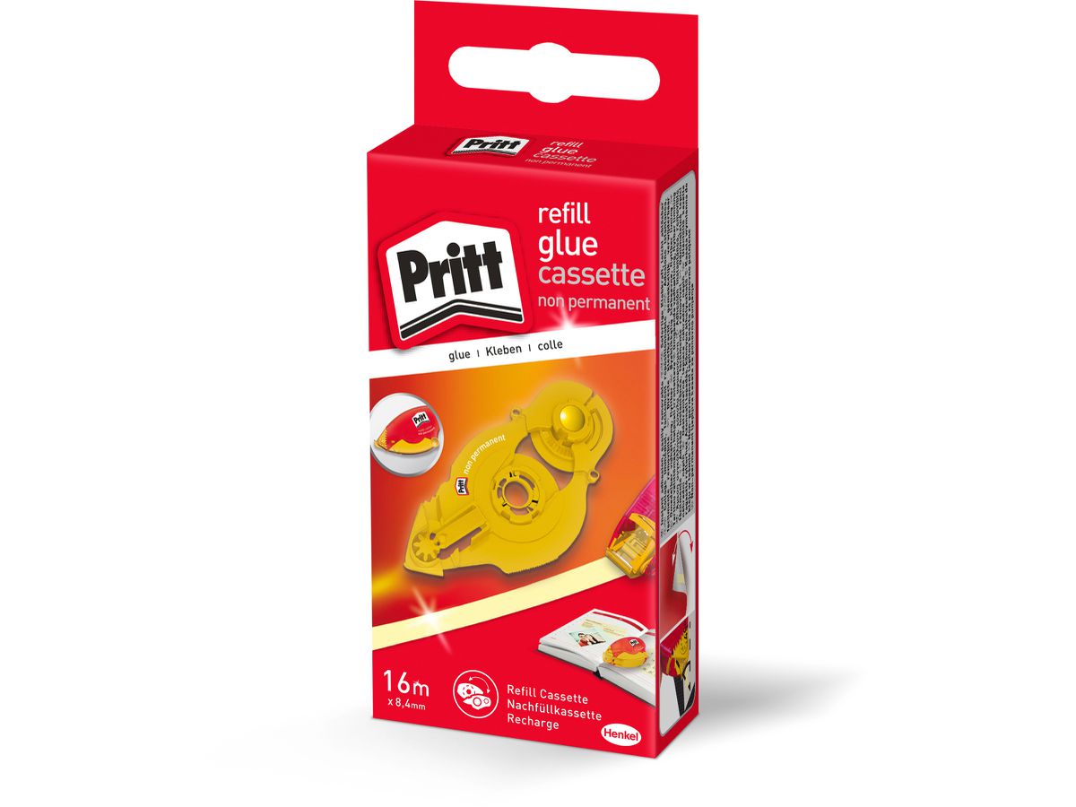 PRITT Cassetta refill 8.4mmx16m ZRXNH p.roller collant., non-perman. (4015000438568)