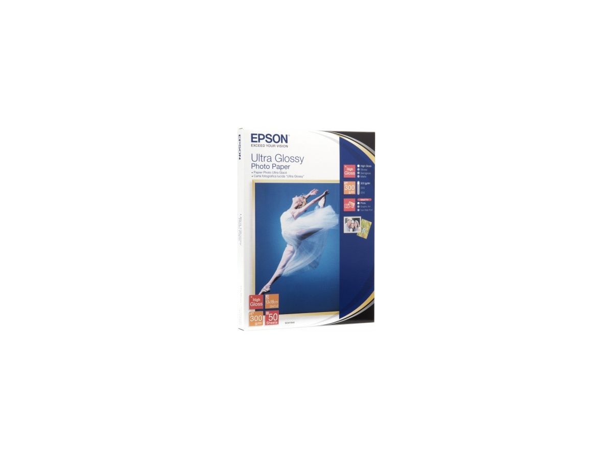 EPSON Ultra Glossy Photo 13x18cm S041944 Stylus DX 3800 300g 50 flls. (0010343855557)