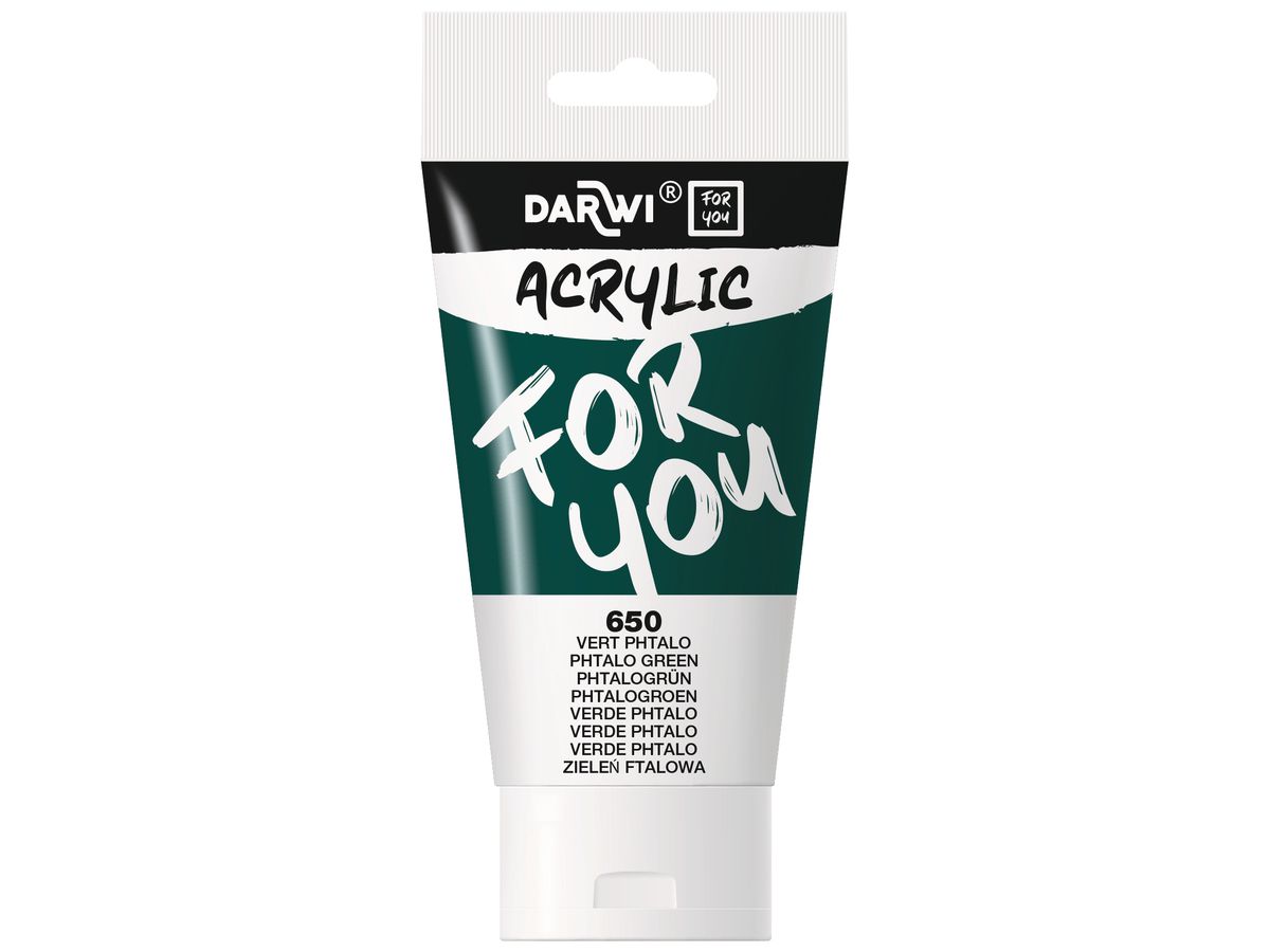 DARWI Peinture acrylique 75ml DF5150075650C Vert phtalique (5411711463568)