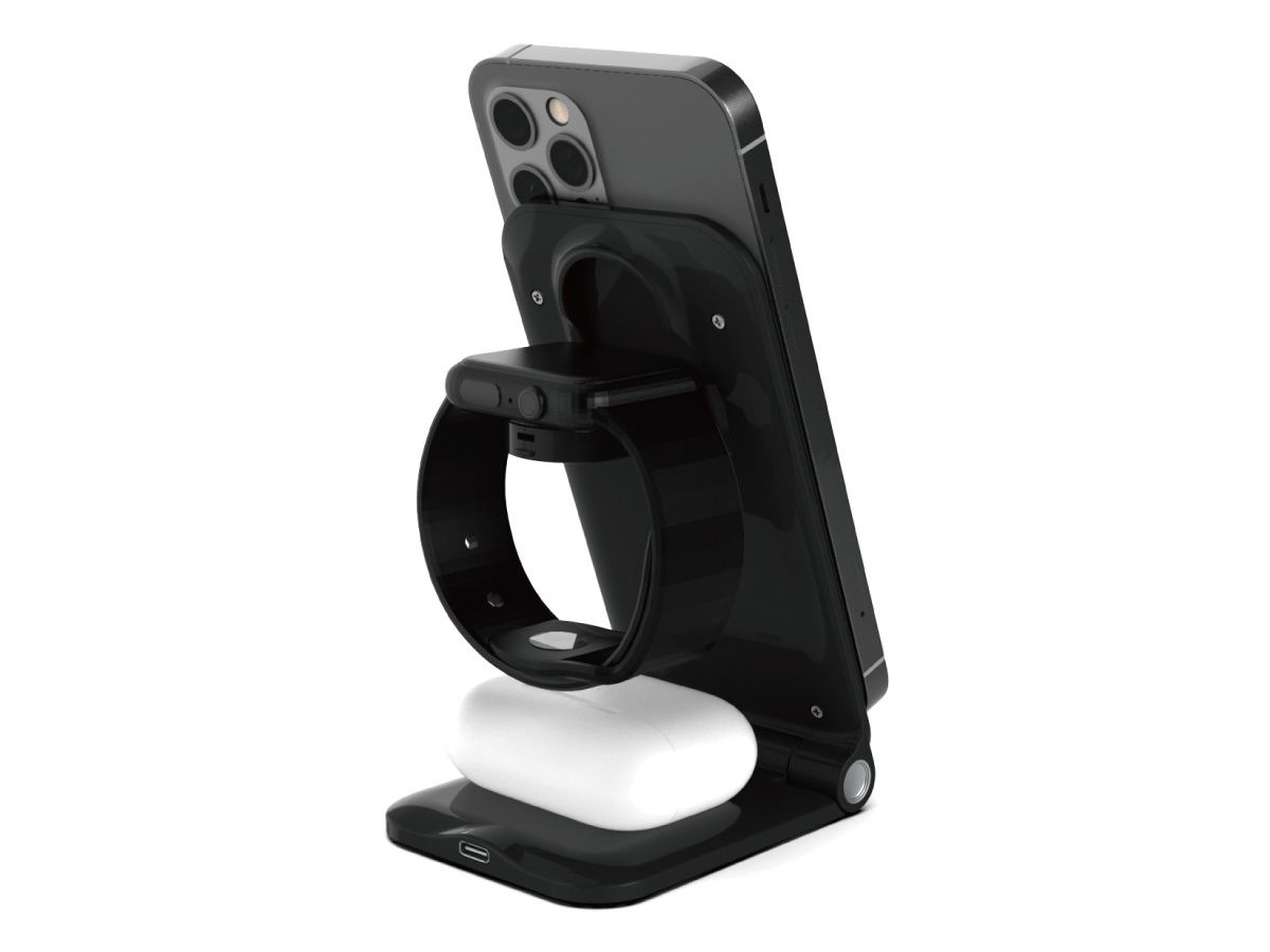 VINNIC 3-in-1 Trivor Wirel.Charger VP-PD-31WCFBK iPh.AirPods&Apple Watch Bl. (4898338014945)