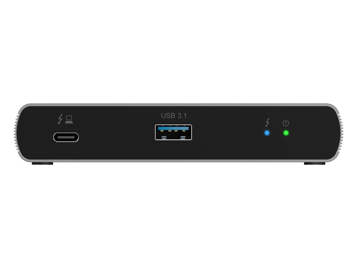 ICY BOX 4 Port Hub Thunderbolt4 Type-C IB-HUB801-TB4 85W PD Silicon Alu.Black (4250078169796)