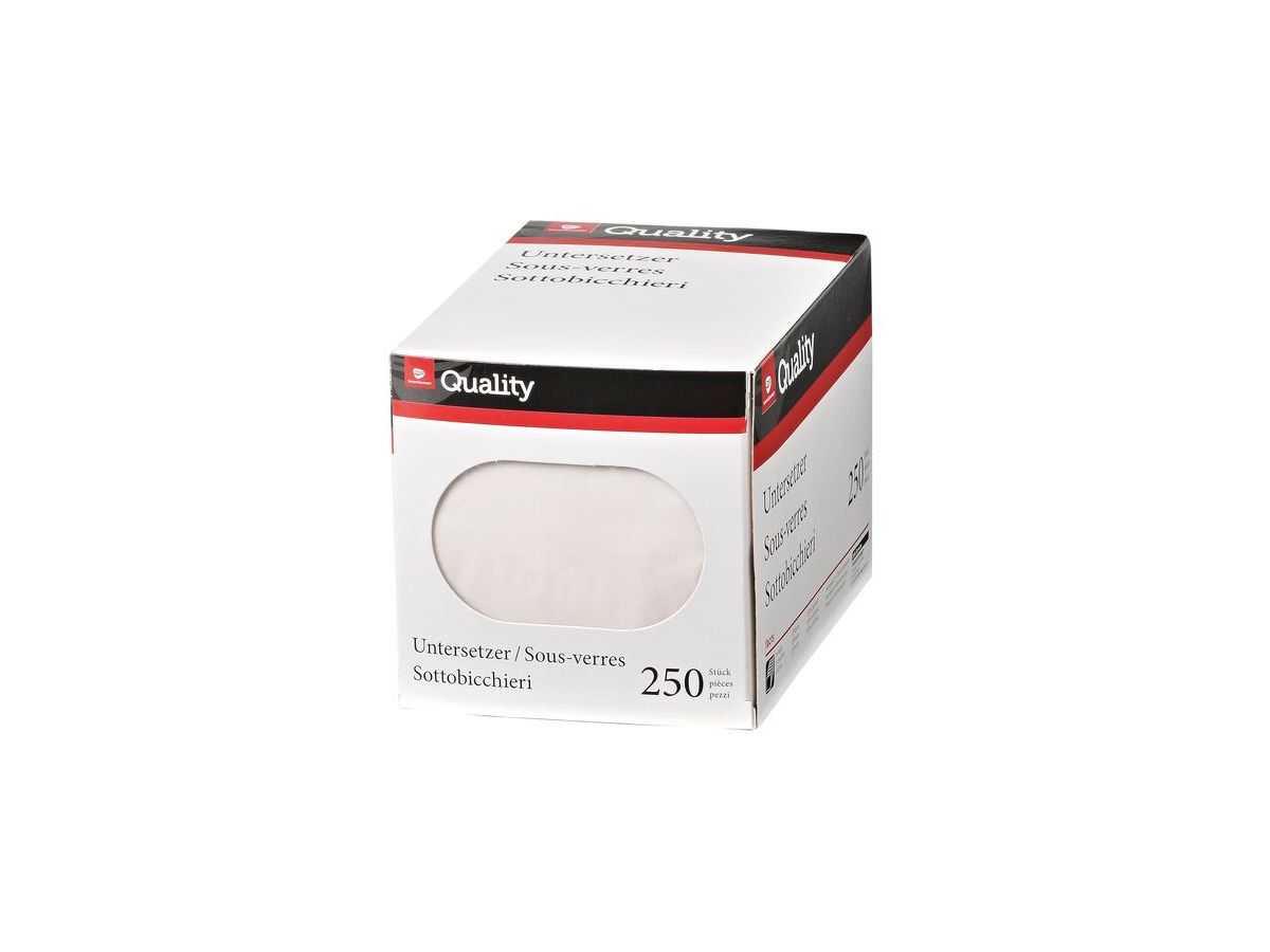 QUALITY Dessous-de-bouteille 992600 blanc 250 pcs. (7613242422559)