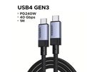 UGREEN Cable USB-C-C 5A,Max,4.0 Gen3 65175 240W,PD 3.1,40Gbps,1m (6941876261758)