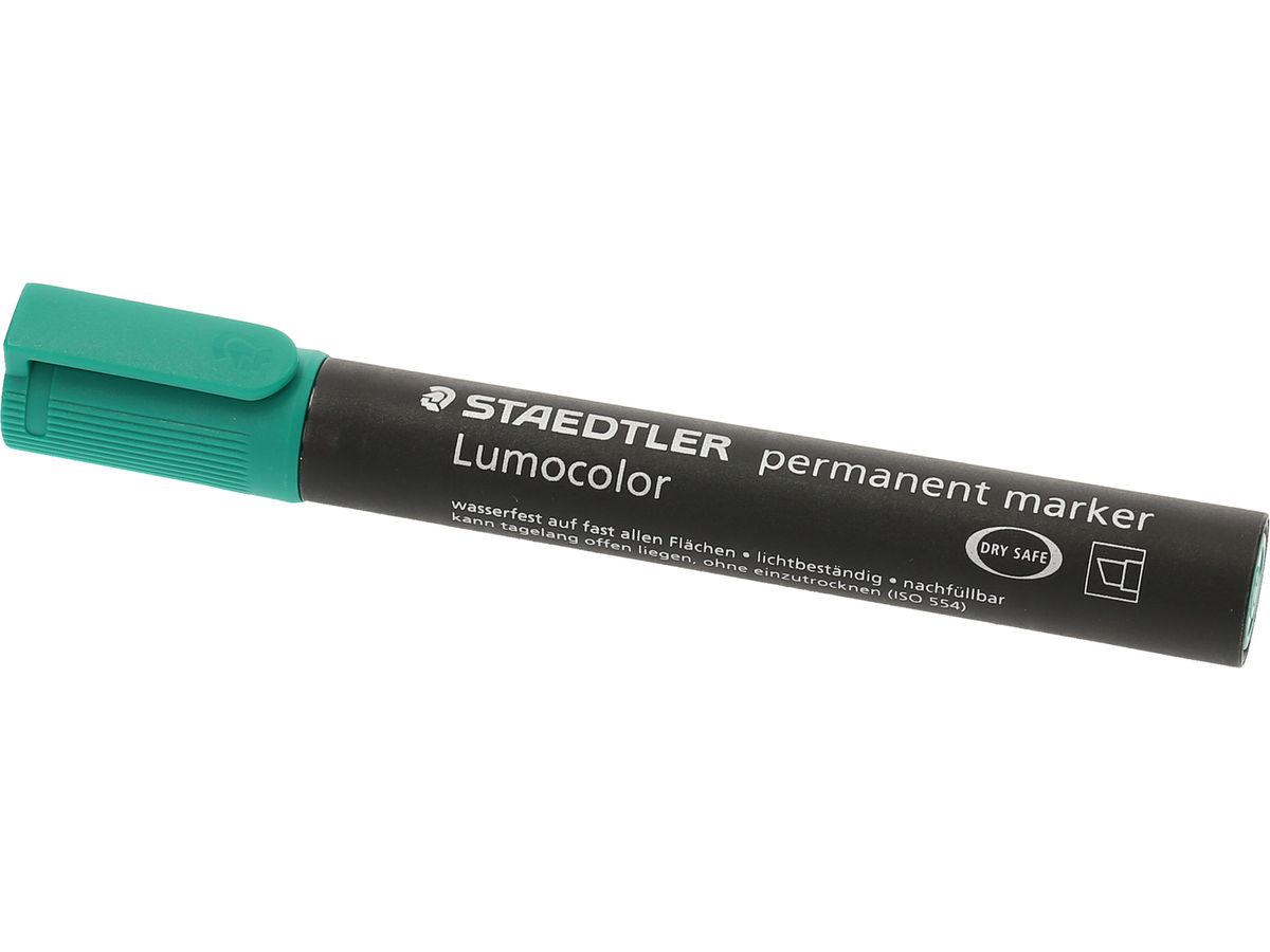 STAEDTLER Perm. Marker Lumocolor 350 350-5 vert, pointe biseau (4007817321515)