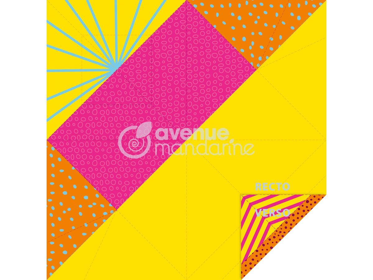 MANDARINE Origamipapier 12x12cm OR510C Mon petit Fisch 20 Blatt (3609510575106)